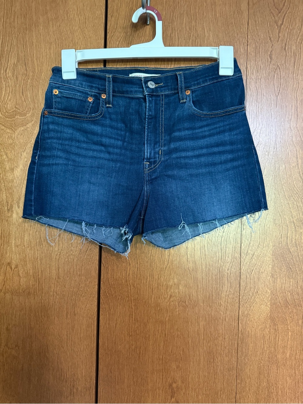 Levi’s 301 High Rise Stretchy Denim Shorts Size 30 NWOT